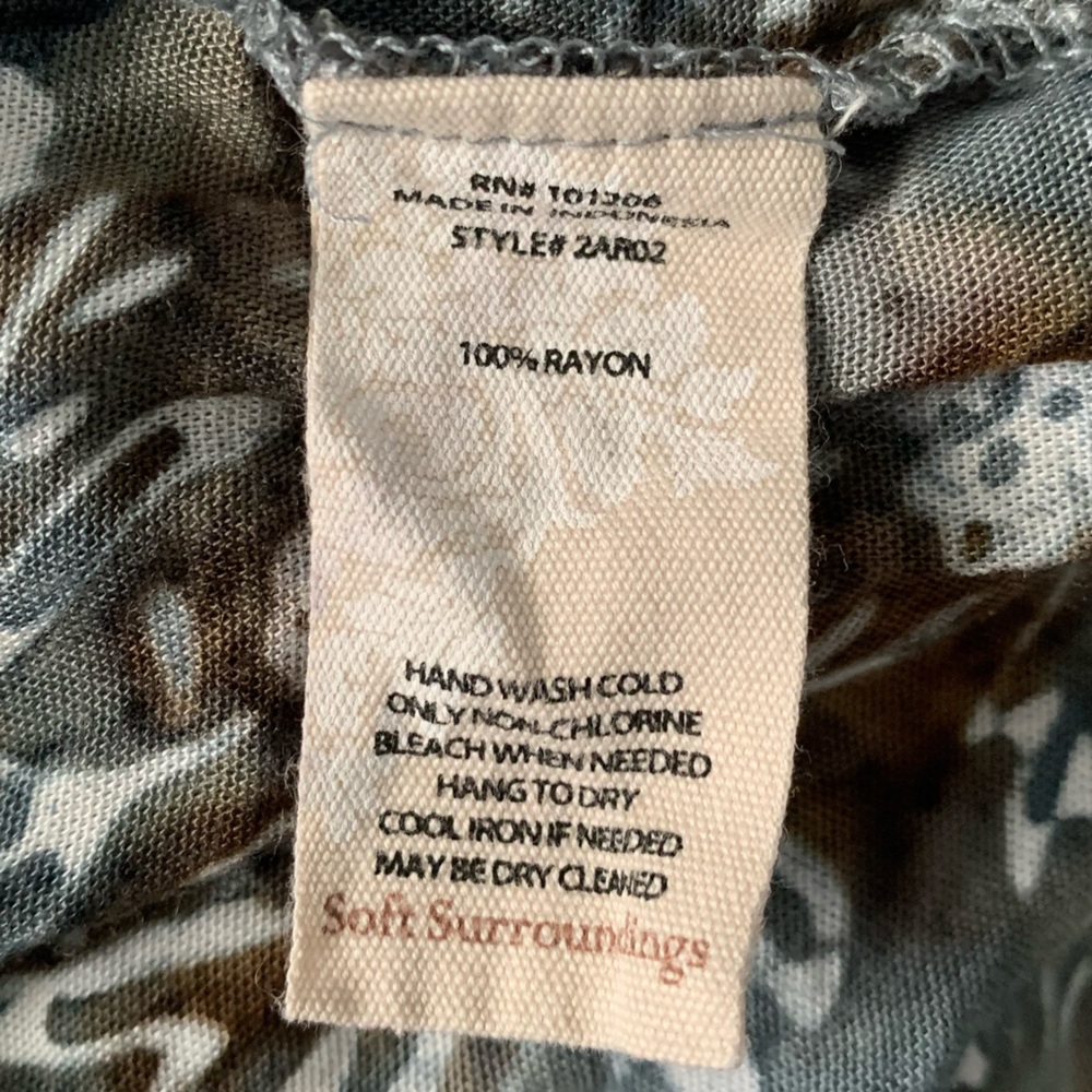 Soft Surroundings Batik Open Draped Cardigan - image 4